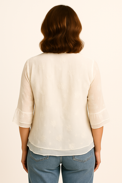 Embroidered Cotton Top
