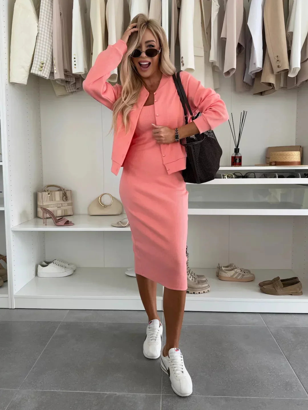 Manon | Comfortable Midi Dress & Jacket