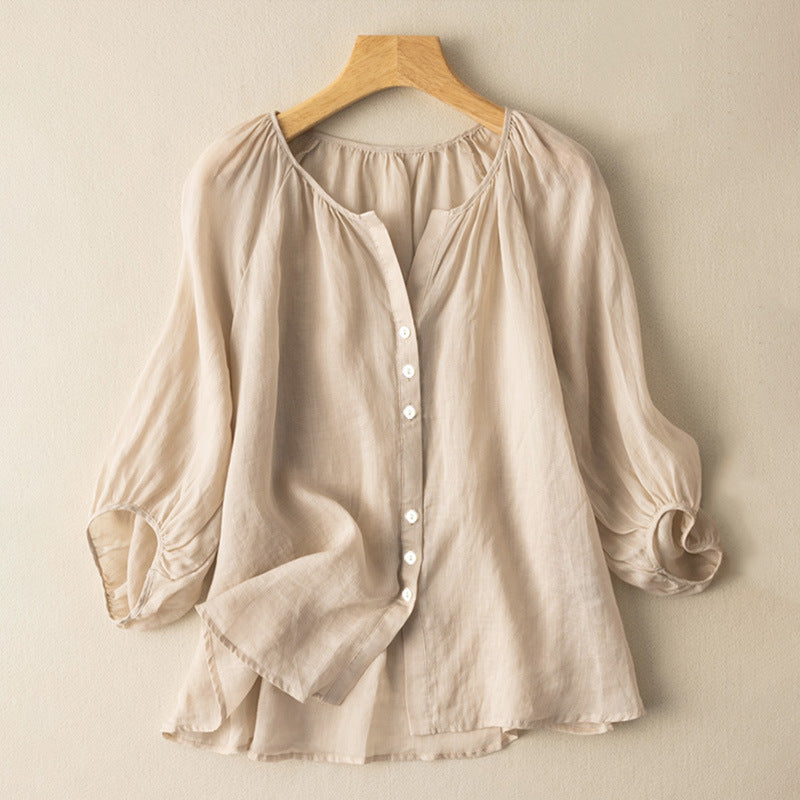 Alina | Linen Blouse