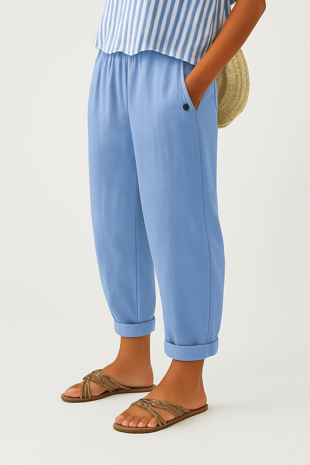 Sharona - Timeless Linen-Cotton Trousers