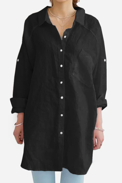 Evie | Oversized Linen Shirt