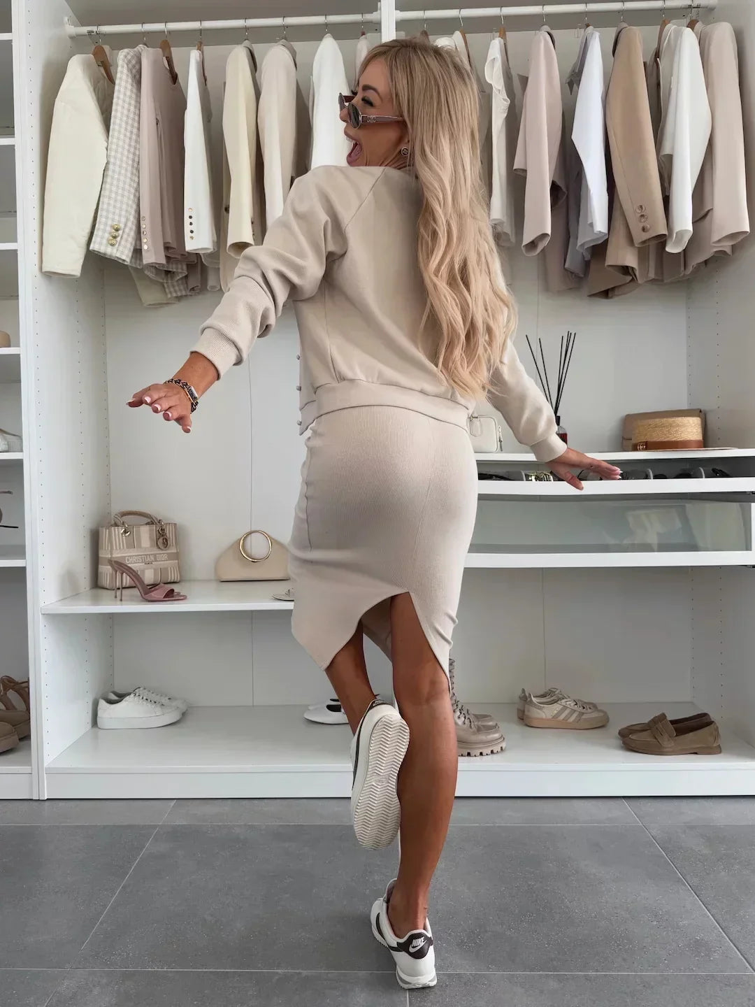 Manon | Comfortable Midi Dress & Jacket