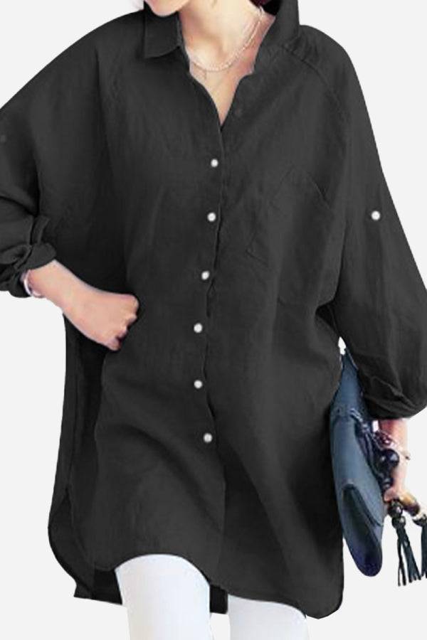 Evie | Oversized Linen Shirt
