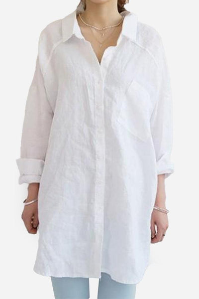 Evie | Oversized Linen Shirt
