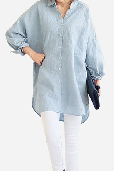 Evie | Oversized Linen Shirt