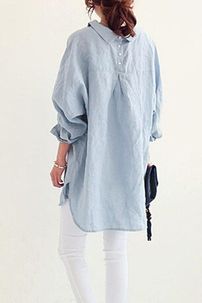 Evie | Oversized Linen Shirt
