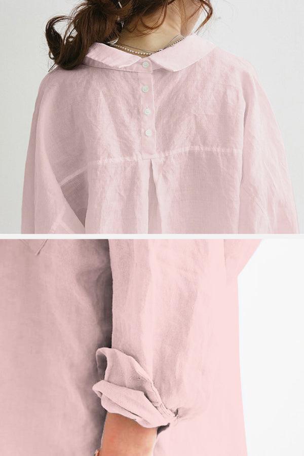 Evie | Oversized Linen Shirt