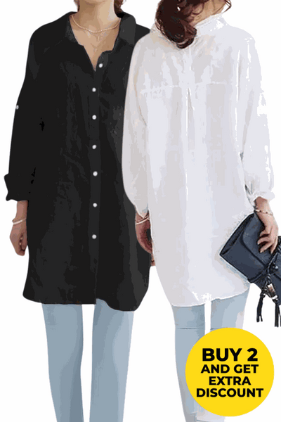 Evie | Oversized Linen Shirt